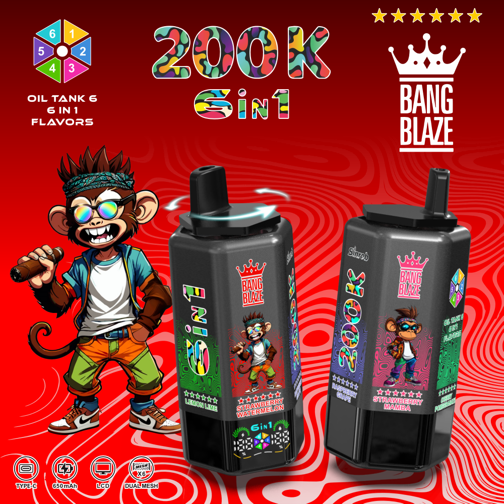 Bang blaze 200K Puff 6 in 1 flavors Wholesale Vape Pen – EU Warehouse - Image 3