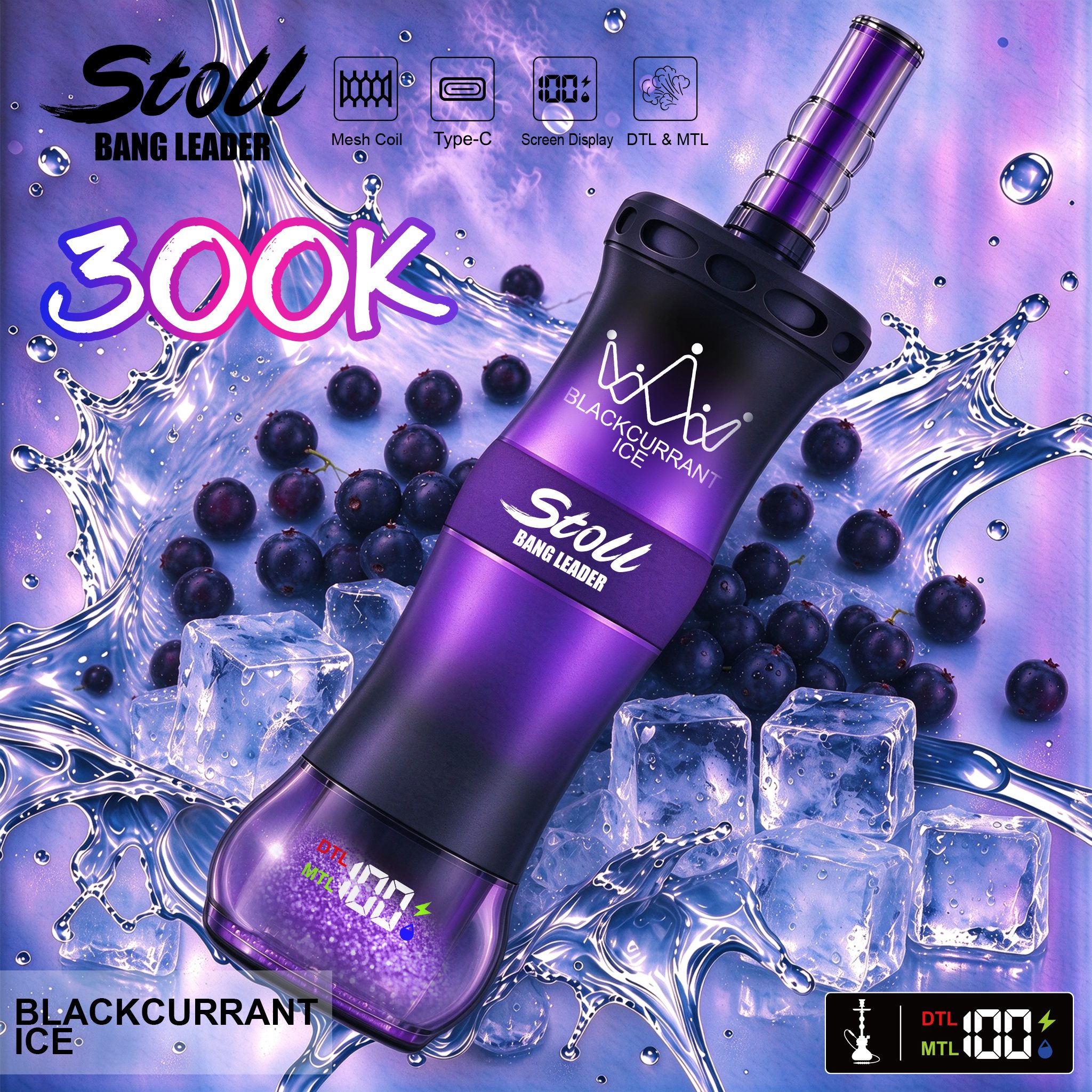 Bangleader Stoll 300K Puffs DTL & MTL Disposable Vape - Image 4