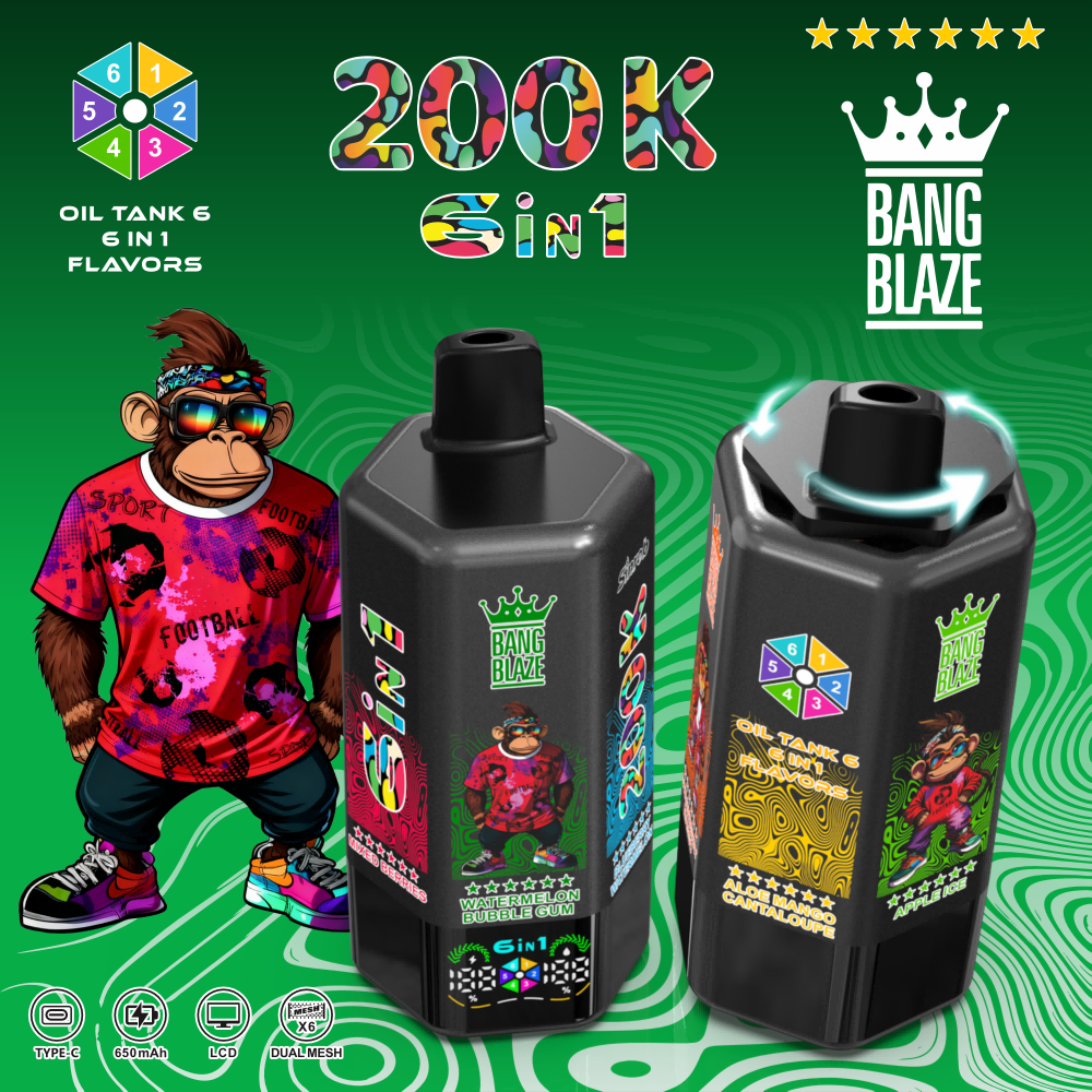 Bang blaze 200K Puff 6 in 1 flavors Wholesale Vape Pen – EU Warehouse - Image 7
